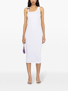 Versace Jeans Couture ribbed-knit midi dress - Wit