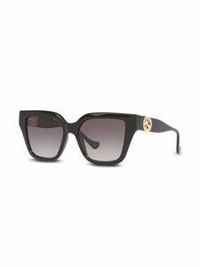 Gucci Eyewear Zonnebril met vierkant montuur - Zwart