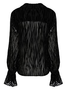 PAIGE Benet zebra-print blouse - Zwart