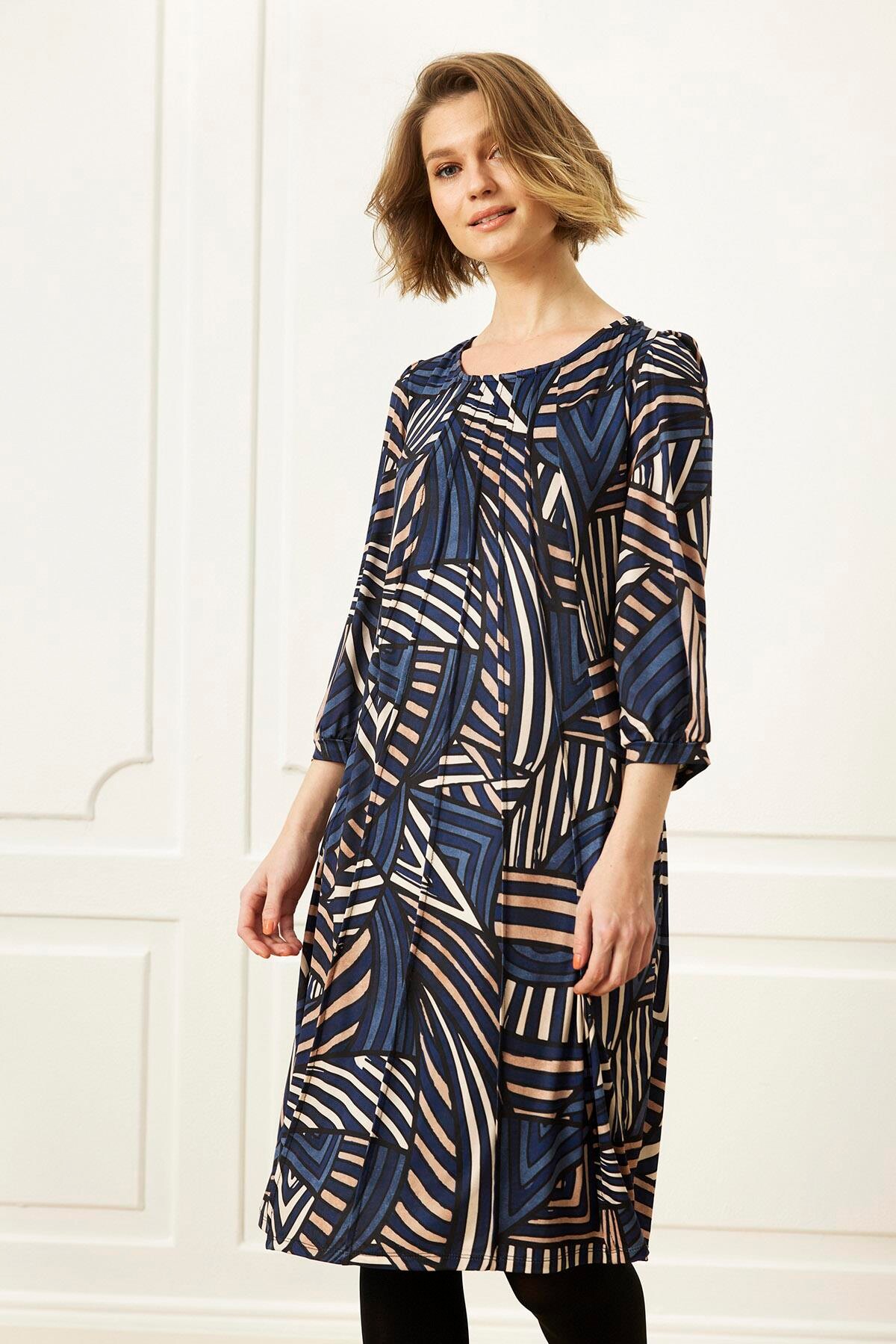 IN FRONT LUCETTE DRESS 16079 501 (Blue 501)