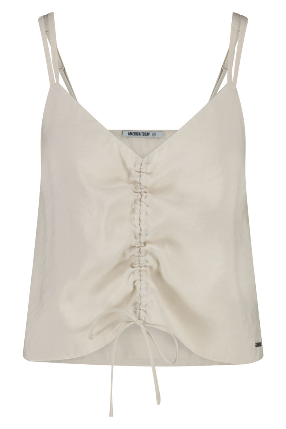 America Today Dames Top Ivory Beige