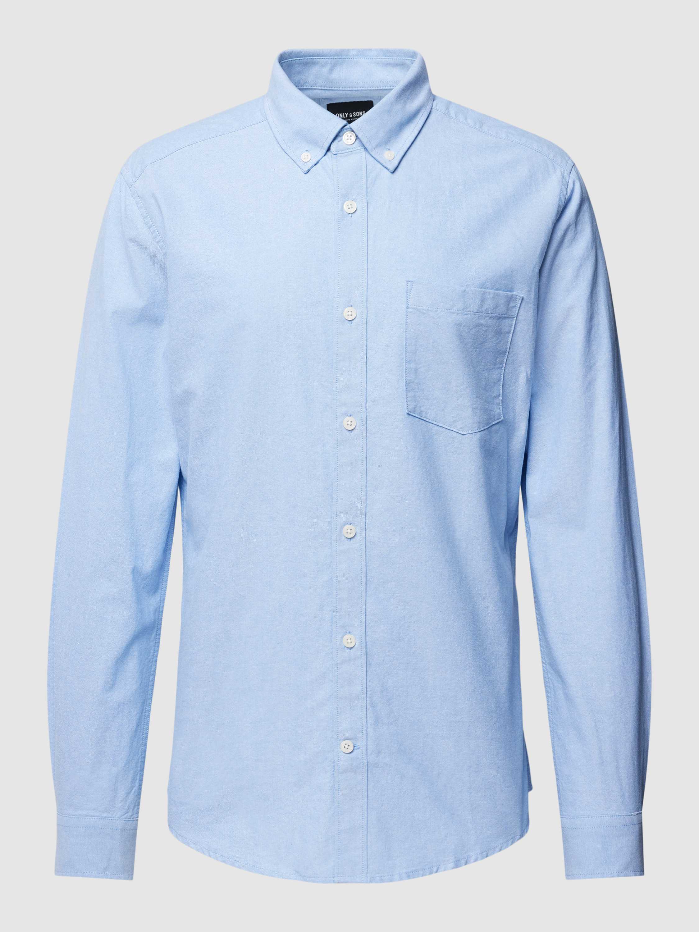Only & Sons Regular fit vrijetijdsoverhemd met button-downkraag, model 'NEIL'