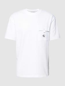 Calvin Klein Jeans T-shirt met borstzak en labelpatch