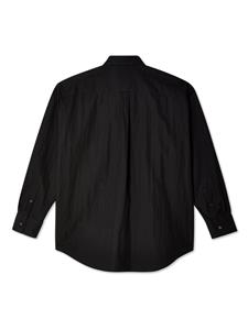 Doublet RCA Cable-detail button-up shirt - Zwart