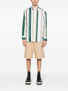Lanvin striped drop-shoulder cotton shirt - Wit