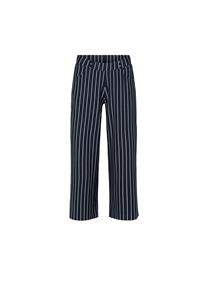 LAURIE Damen vegan Hose Donna Loose Jersey Crop Navy Stripe