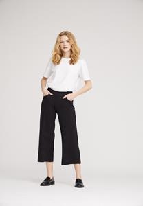 LAURIE Damen vegan Hose Donna Loose Jersey Crop Schwarz