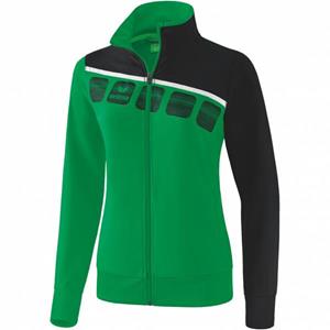 Erima Präsentationsjacke 5-c Damen Polyester Grün/schwarz 