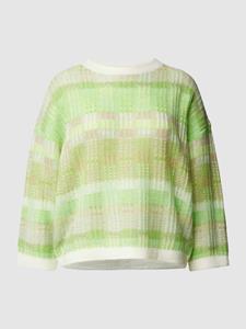 Opus Gebreide pullover met all-over motief, model 'Polira'