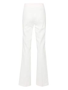 PINKO high-waisted linen-blend trousers - Wit