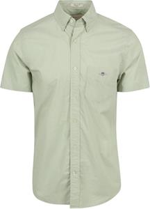 Gant Overhemd Short Sleeve Lichtgroen