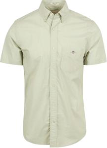 Gant Overhemd Short Sleeve Lichtgroen