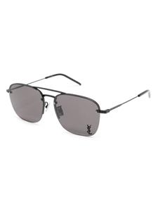 Saint Laurent Eyewear Zonnebril met vierkant montuur - Zwart