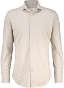 Profuomo Beige Japanese knitted overhemd Heren