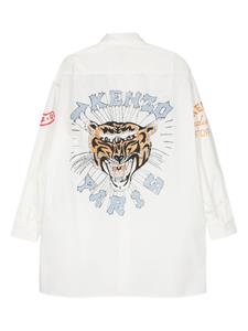 Kenzo Drawn Varsity cotton shirt - Wit