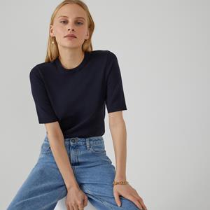 LA REDOUTE COLLECTIONS Basic trui, korte mouwen