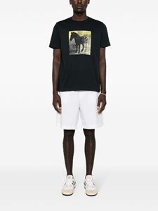 PS Paul Smith T-shirt met zebraprint - Zwart