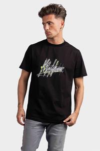 Malelions Men Splash Signature T-Shirt - Black