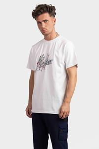 Malelions Men Splash Signature T-Shirt - White