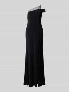Luxuar Avondjurk met one shoulder-glitterbandjes