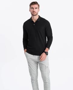 Ombre Poloshirt heren longsleeve - jergen