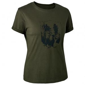 Deerhunter  Women's T-Shirt With  Shield - T-shirt, olijfgroen