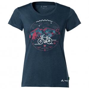 Vaude  Women's Cyclist V - T-shirt, blauw