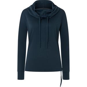 Super.Natural  Women's Funnel Bio Hoodie - Merinohoodie, blauw