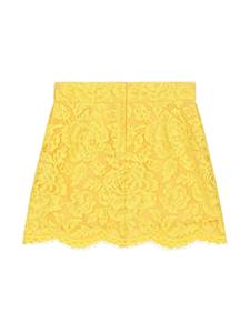 dolce&gabbanakids Dolce & Gabbana Kids A-lijn rok - Geel