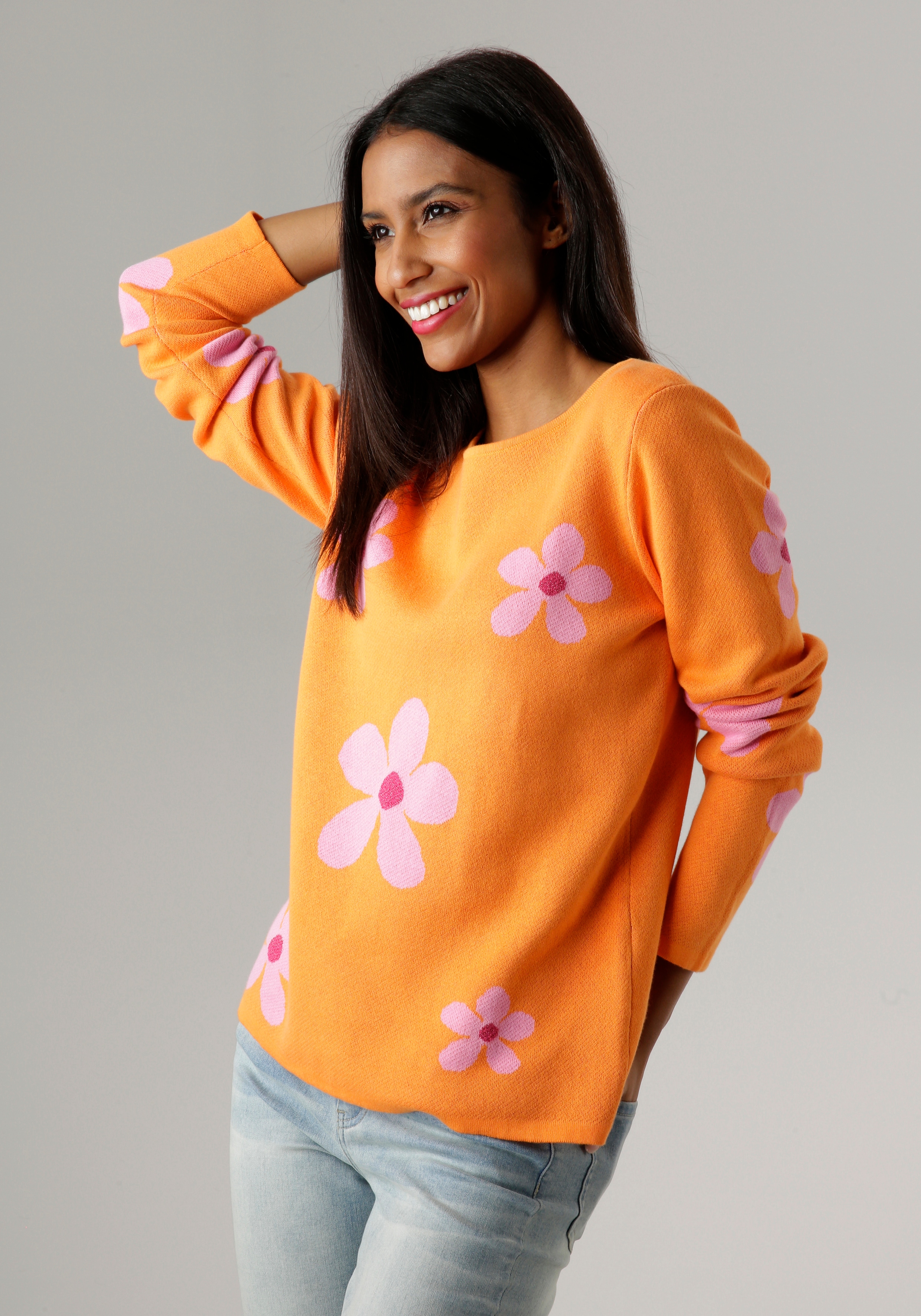 Aniston SELECTED Trui met ronde hals