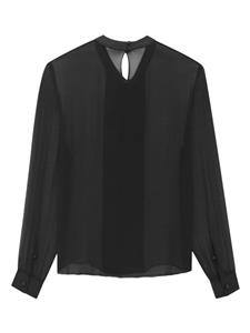 Saint Laurent Zijden overhemd - Zwart