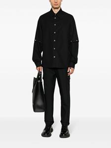 Versace Jeans Couture Poloshirt met knopen - Zwart