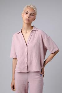 Brava Fabrics Damen vegan Gekürzte Bluse In Übergröße Bubble Rose