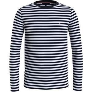 Tommy Hilfiger Rundhalsshirt "STRETCH SLIM FIT LONG SLEEVE TEE", im Streifenlook