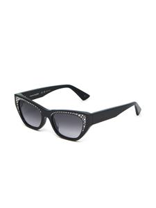 Alexander McQueen Eyewear Zonnebril met cat-eye montuur - Zwart
