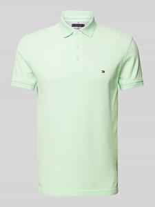 Tommy Hilfiger Poloshirt 1985 SLIM POLO aus leicht strukturiertem Piqué-Material