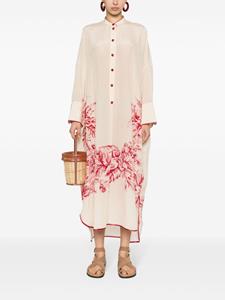 F.R.S For Restless Sleepers Maxi-jurk met bloemenprint - Beige