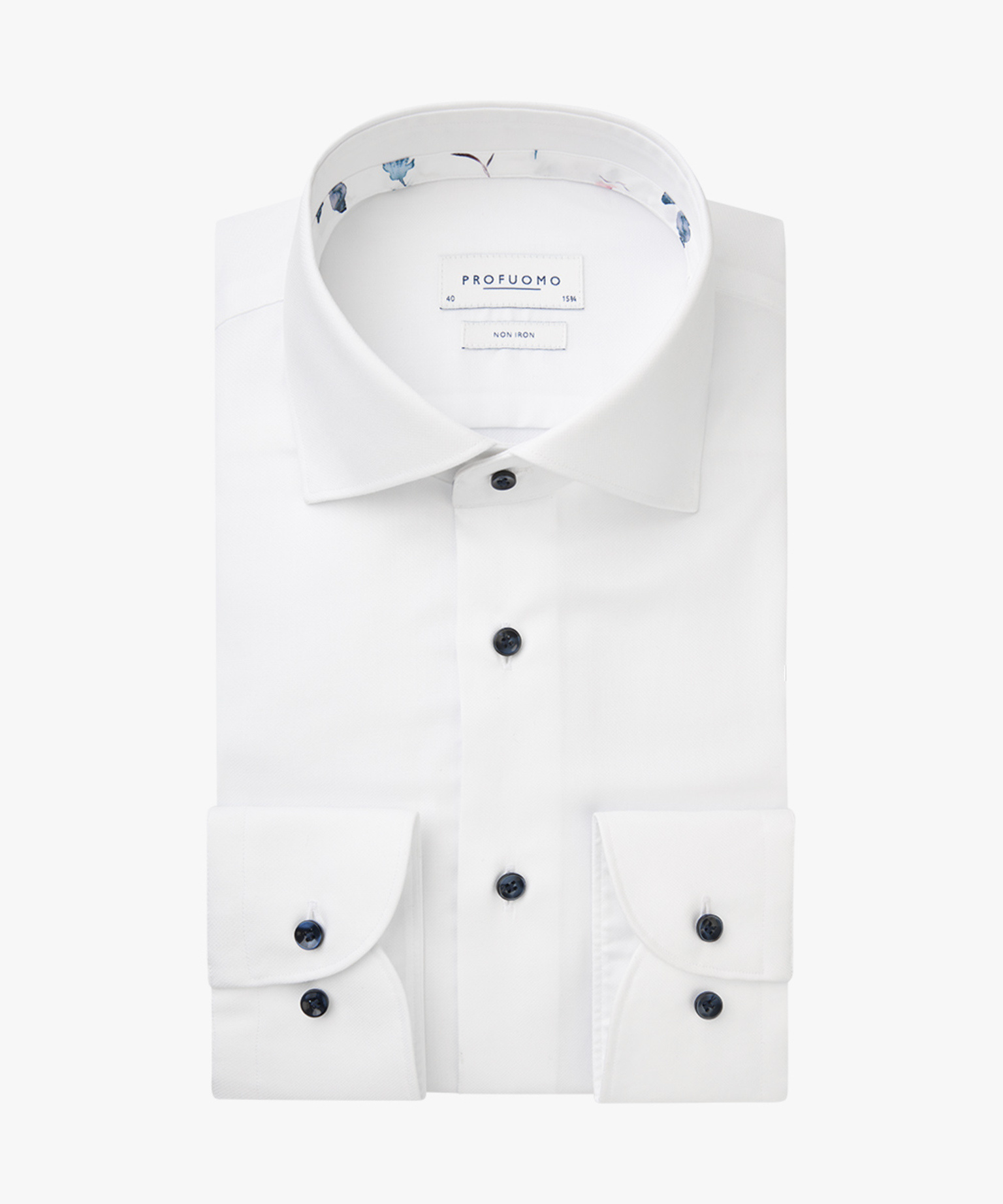 Profuomo Overhemd Cutaway Sc Slim Fit White  