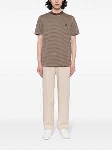 Fred Perry Gestreept T-shirt - Bruin