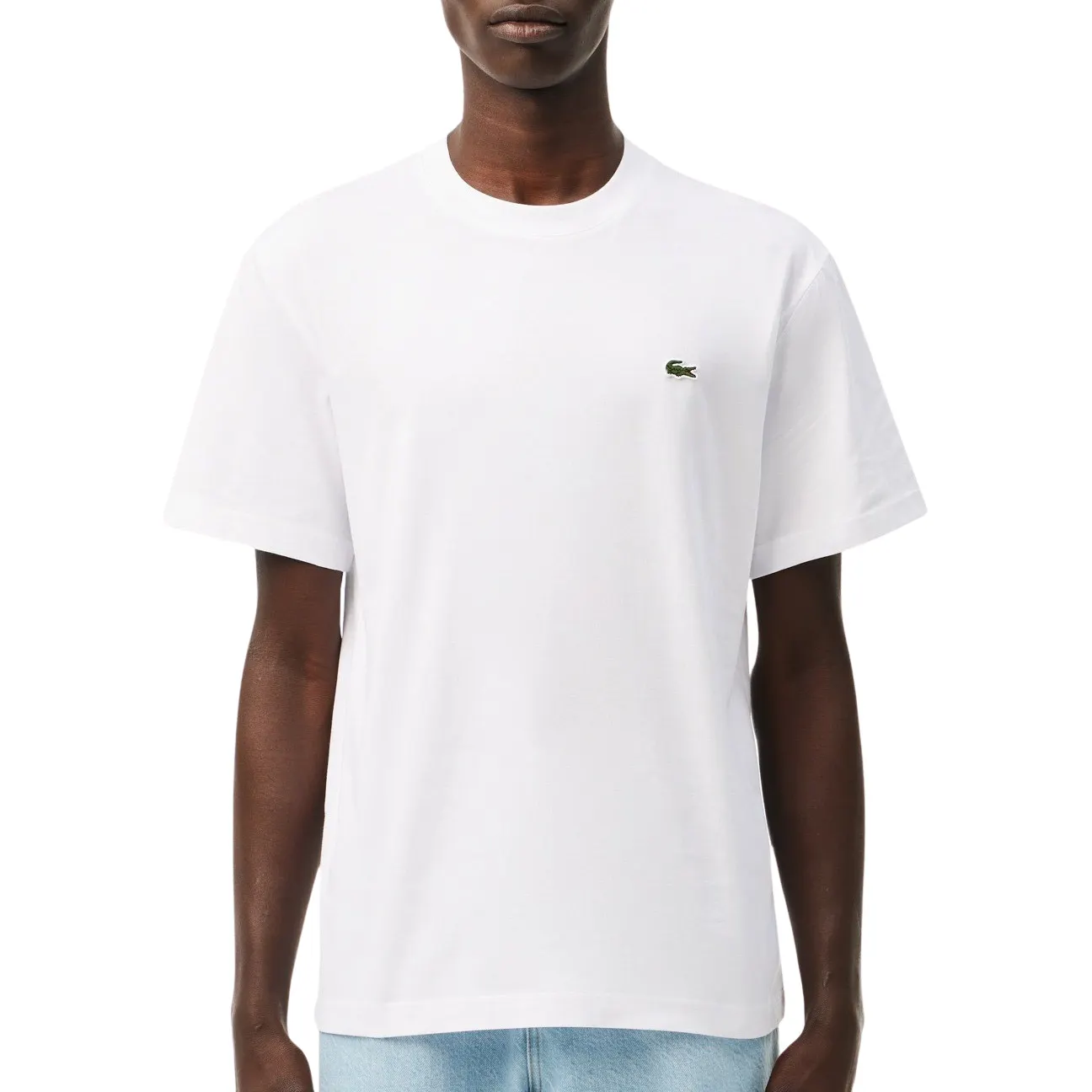 Lacoste T-shirt met logodetail, model 'BASIC ON'