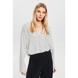 Esprit Bedrukte blouse met V-hals