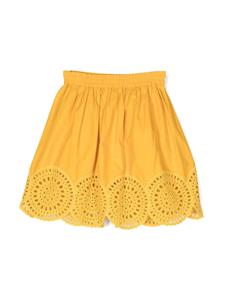 stellamccartneykids Stella McCartney Kids Broderie anglaise rok - Geel
