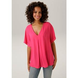 Aniston CASUAL Schlupfbluse, mit buntem Blumendruck oder uni - du hast die Wahl - NEUE KOLLEKTION
