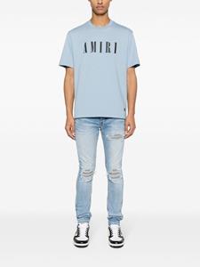 AMIRI logo-print cotton T-shirt - Blauw