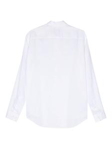 Giorgio Armani long-sleeve linen shirt - Wit