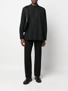Jil Sander Overhemd met bandkraag - Zwart