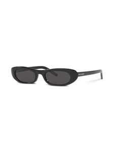 Saint Laurent Eyewear Zonnebril met ovaal montuur - Zwart