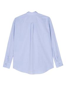 Antonelli Aspic poplin cotton shirt - Blauw