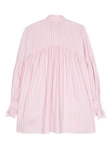 Semicouture gathered-detail striped shirt - Wit