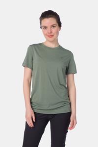 Fjällräven  Women's Abisko Wool S/S - T-shirt, groen